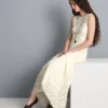 Stretch lace maxi dress
