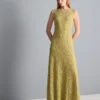 Stretch lace maxi dress