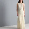 Stretch lace maxi dress