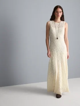 Stretch lace maxi dress