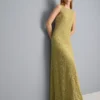 Stretch lace maxi dress