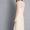 Stretch lace maxi dress