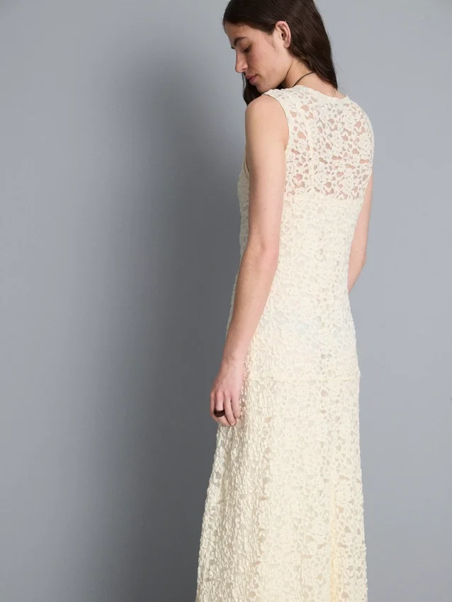 Stretch lace maxi dress
