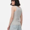 Stretch scoop neck tank