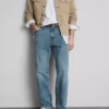 Stretch straight leg jeans