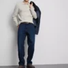 Stretch straight leg jeans
