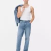 Stretch straight leg jeans