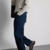 Stretch straight leg jeans