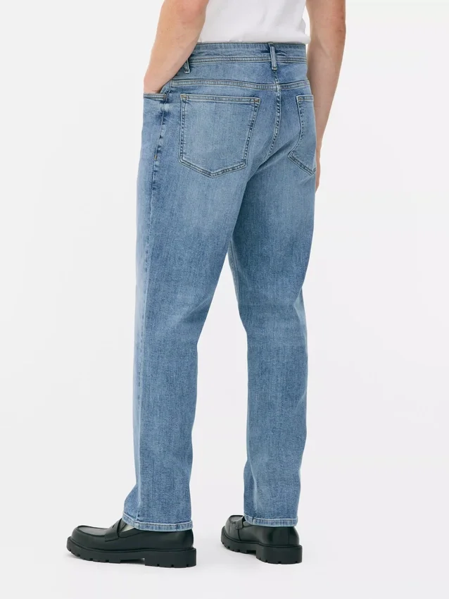 Stretch straight leg jeans