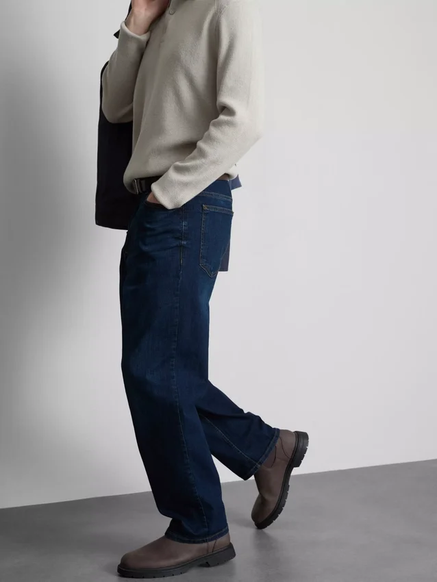 Stretch straight leg jeans