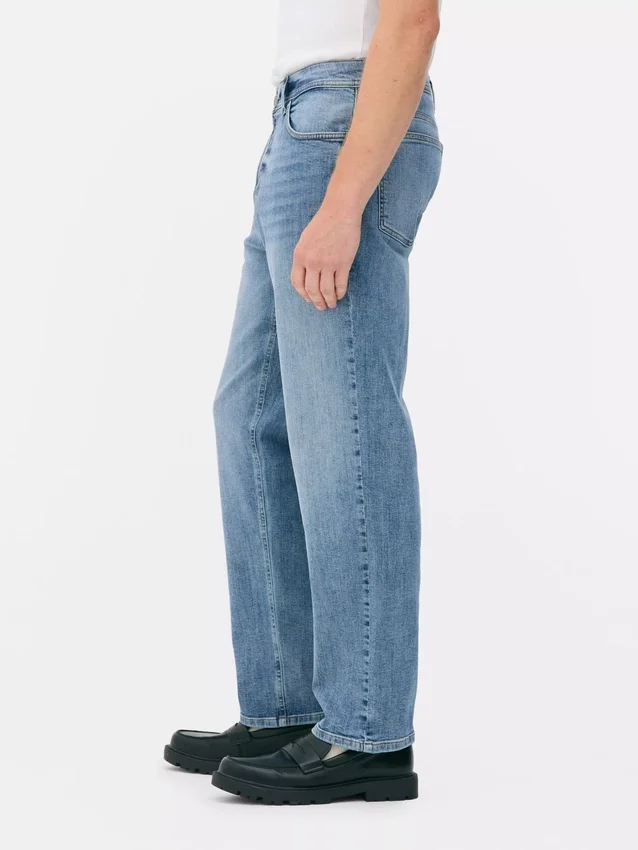 Stretch straight leg jeans