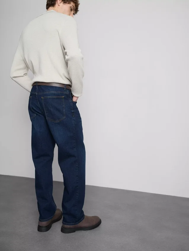 Stretch straight leg jeans