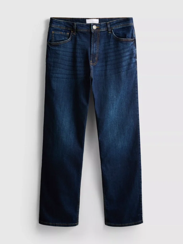 Stretch straight leg jeans