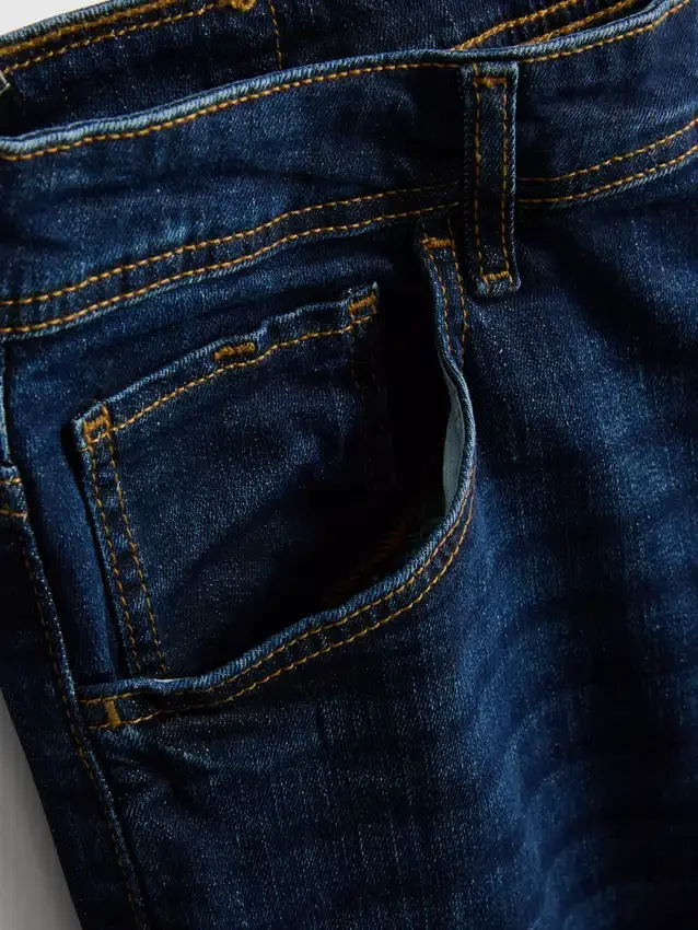 Stretch straight leg jeans