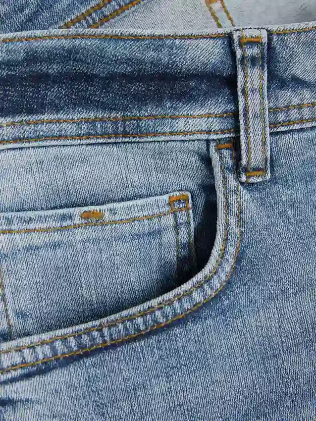 Stretch straight leg jeans