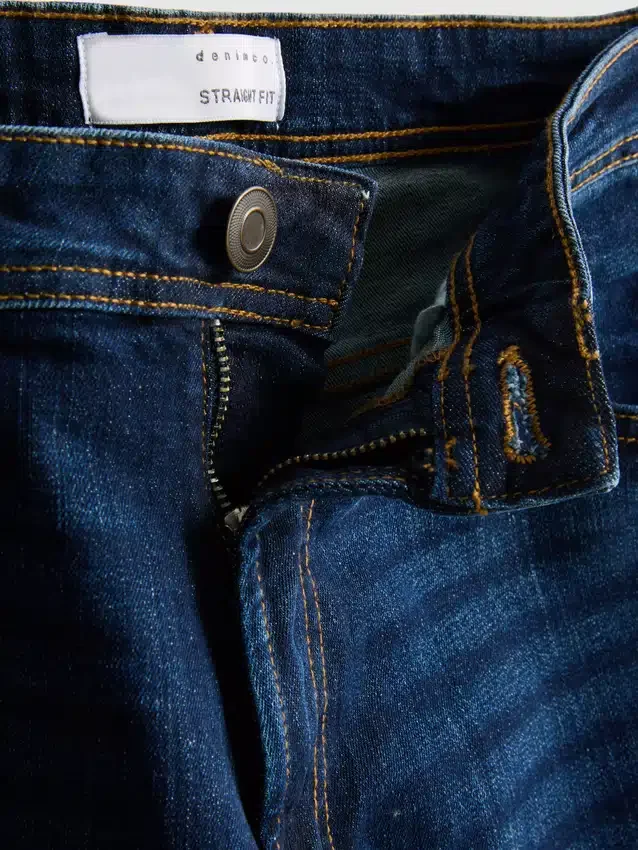 Stretch straight leg jeans