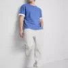 Stretch waist cuffed joggers
