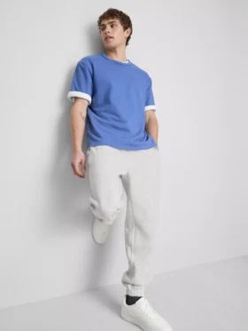 Stretch waist cuffed joggers