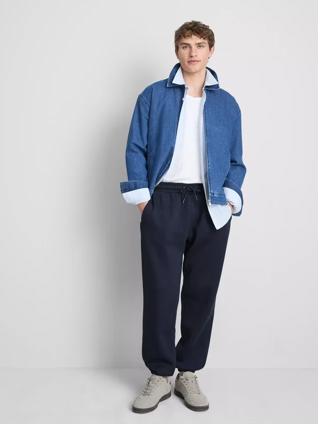 Stretch waist cuffed joggers