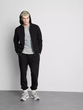 Stretch waist cuffed joggers