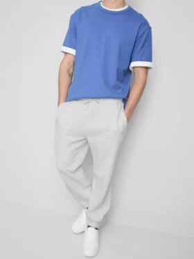 Stretch waist cuffed joggers