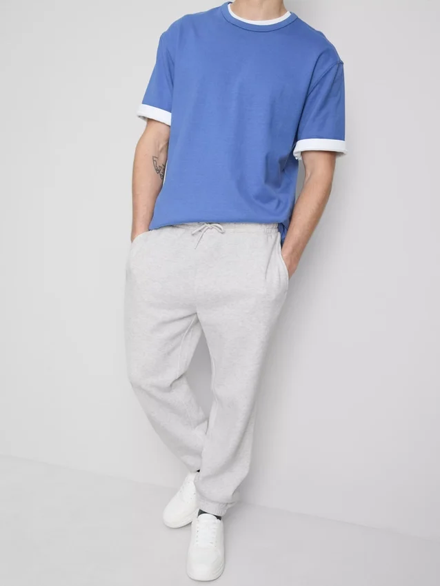 Stretch waist cuffed joggers