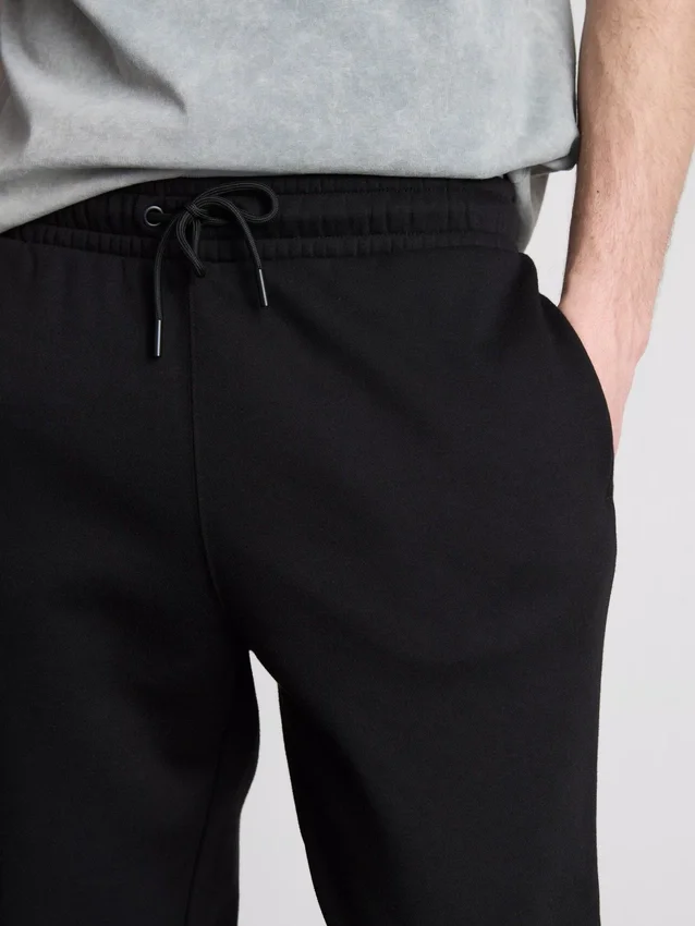 Stretch waist cuffed joggers