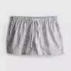 Stripe high-waisted oxford shorts