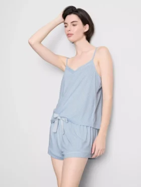 Striped cami shorty pajamas