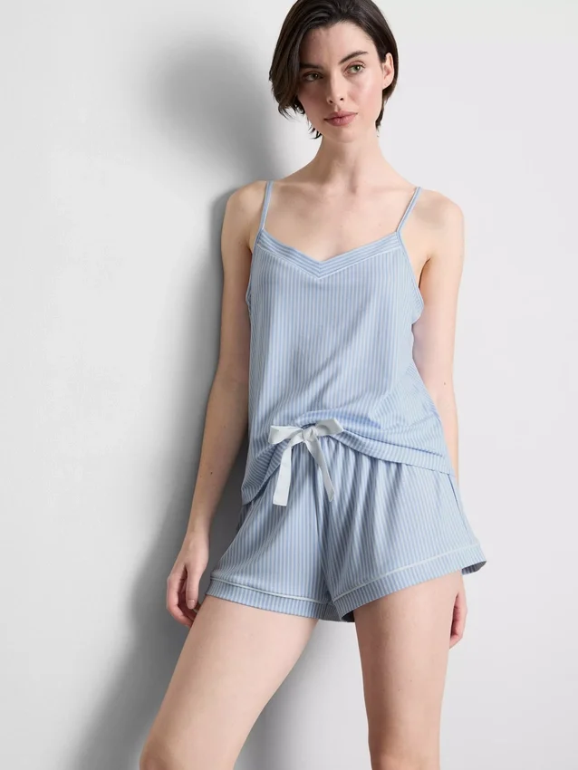 Striped cami shorty pajamas