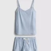 Striped cami shorty pajamas