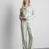 Striped cotton boyfriend pajamas