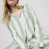 Striped cotton boyfriend pajamas