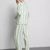 Striped cotton boyfriend pajamas