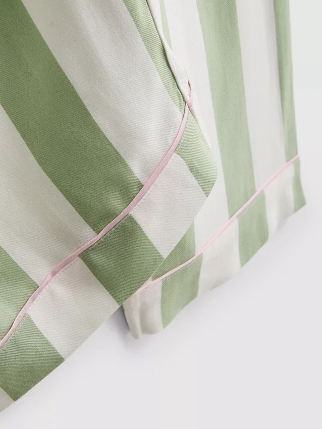 Striped cotton boyfriend pajamas