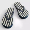 Striped flatform flip flops