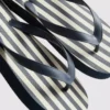 Striped flatform flip flops