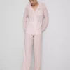 Striped jersey boyfriend pajamas