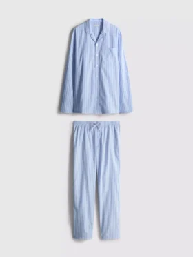 Striped long-sleeve pajama set