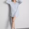 Striped oversized boyfriend nightshirt