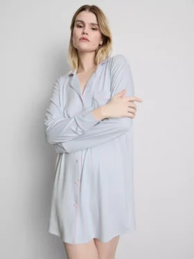 Striped oversized boyfriend nightshirt