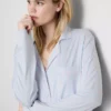 Striped oversized boyfriend nightshirt