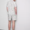 Striped pajama shirt
