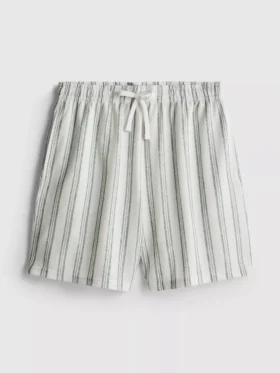 Striped pajama shorts