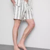 Striped pajama shorts
