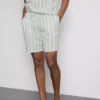 Striped pajama shorts