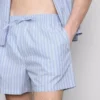 Striped pajama shorts