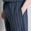 Striped pajama shorts