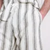 Striped pajama shorts