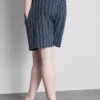 Striped pajama shorts